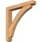 Ekena Millwork Thorton Craftsman Smooth Bracket w/ Offset Brace, Western Red Cedar, 5 1/2"W x 36"D x 36"H BKT0604X36X36THR04SWR - alternate 1